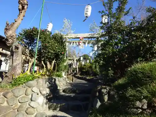 横浜御嶽神社の鳥居