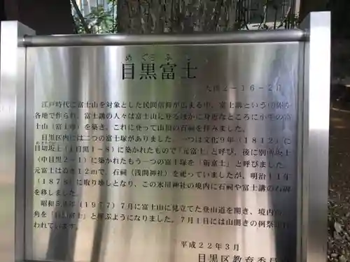 上目黒氷川神社の歴史