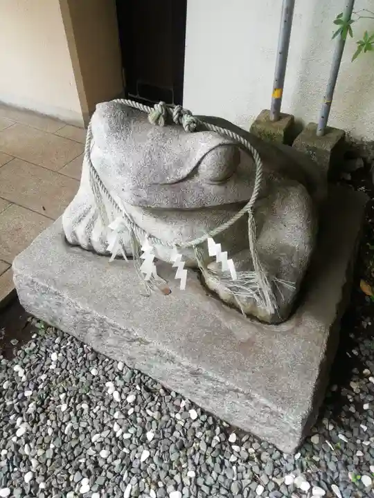 多摩川浅間神社の狛犬