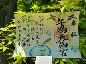 牛嶋天満宮の御朱印(2023年04月28日(金) 21時53分56秒投稿)