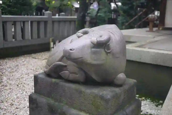 牛天神北野神社の狛犬