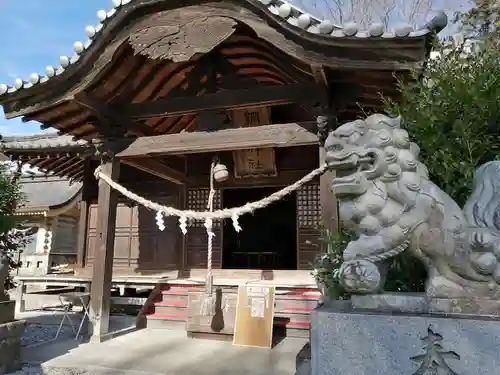 網戸神社の狛犬