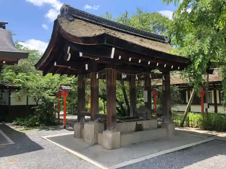 平野神社の手水舎