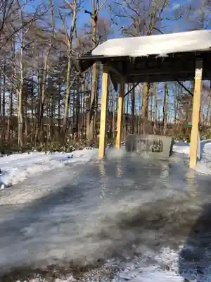 忠類神社の手水舎