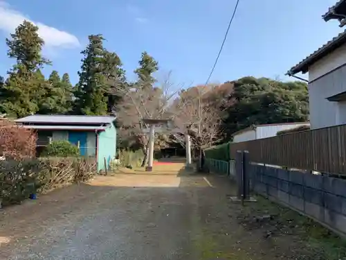 蓑毛神社の鳥居