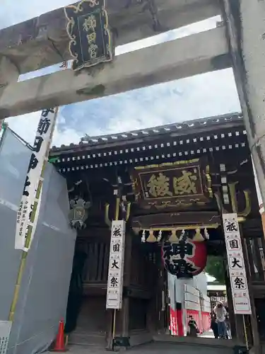 櫛田神社の鳥居