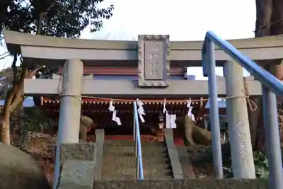 阿久津「田村神社」(郡山市阿久津町)旧社名:伊豆箱根三嶋三社の鳥居