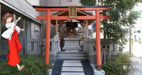 鎮守稲荷大明神の鳥居