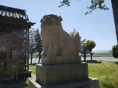 徳市神明社の狛犬