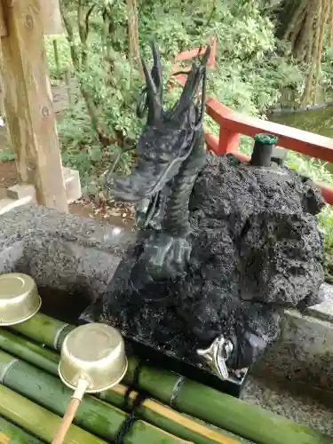 間々田八幡宮の手水舎