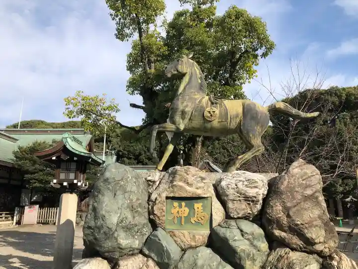 真清田神社の狛犬