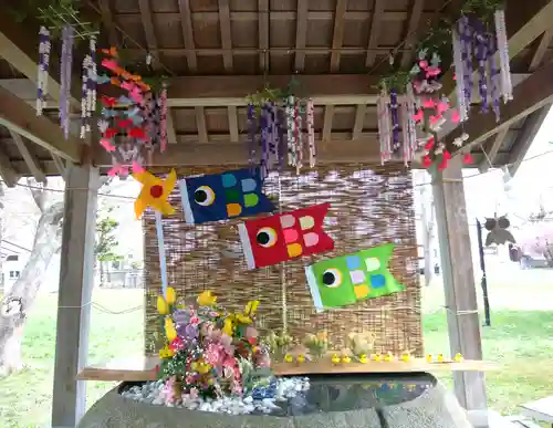 当別神社の手水舎