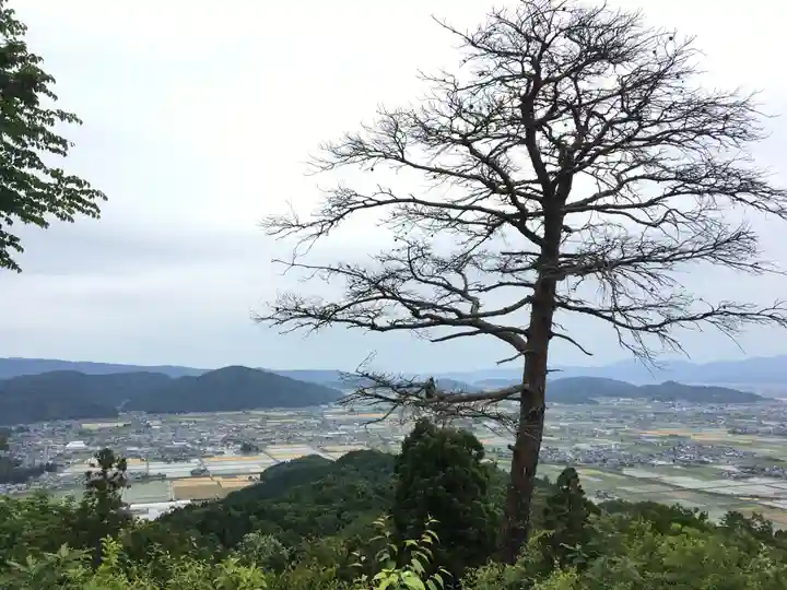 御床岳社の景色