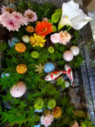 滑川神社 - 仕事と子どもの守り神の手水舎