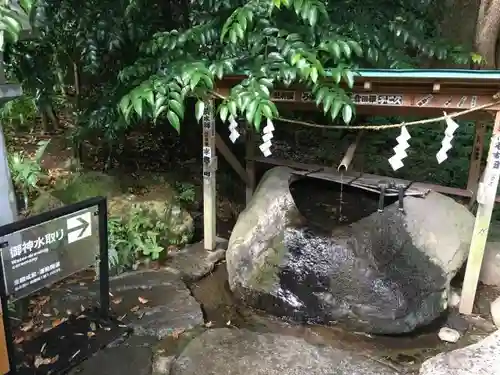 來宮神社の手水舎