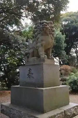 百草八幡神社の狛犬