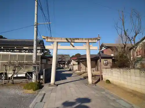 板倉雷電神社の鳥居