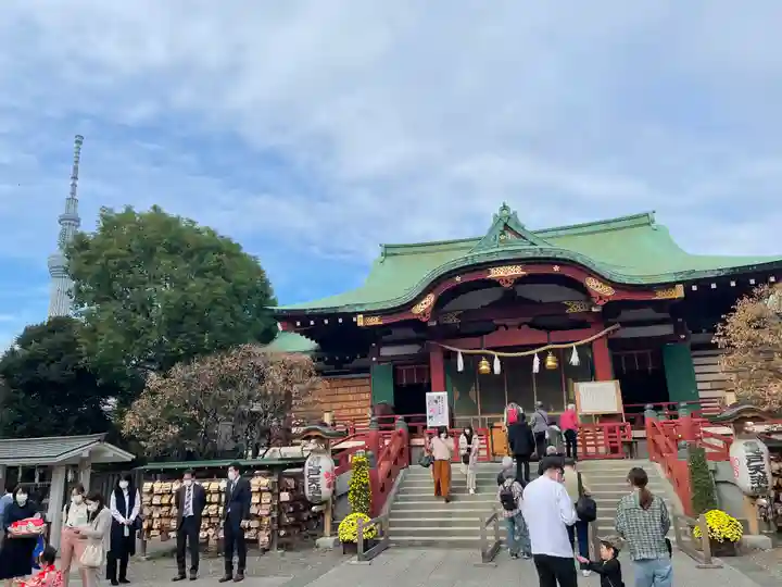 亀戸天神社の本殿・本堂