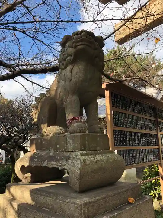 道明寺天満宮の狛犬