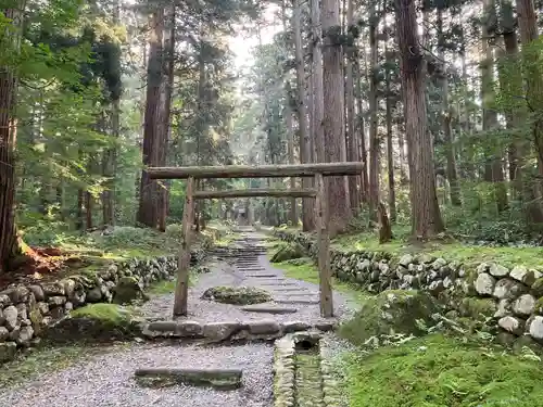 平泉寺白山神社の鳥居