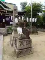 阿遅速雄神社の狛犬