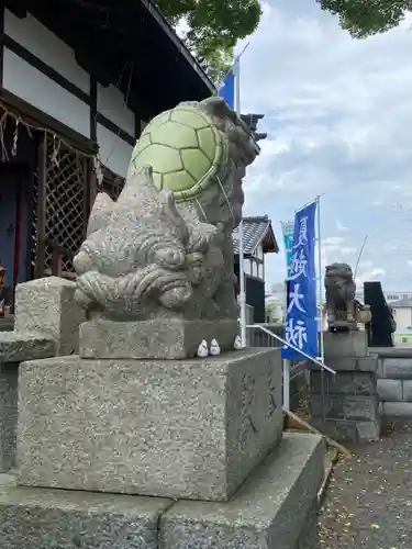 玉田神社の狛犬