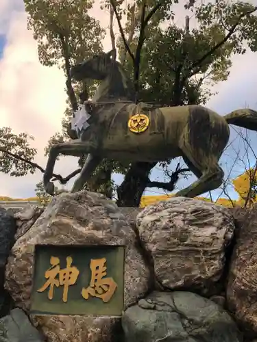真清田神社の狛犬