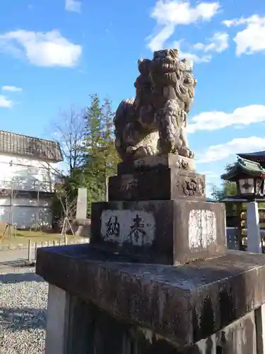 新発田諏訪神社の狛犬