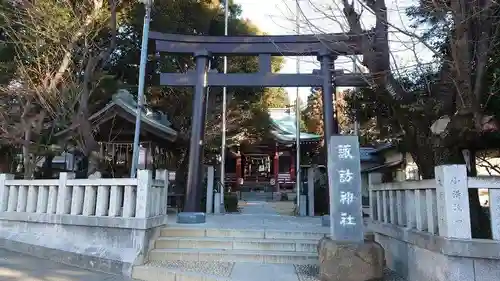 柏諏訪神社の鳥居