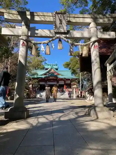 多摩川浅間神社の鳥居