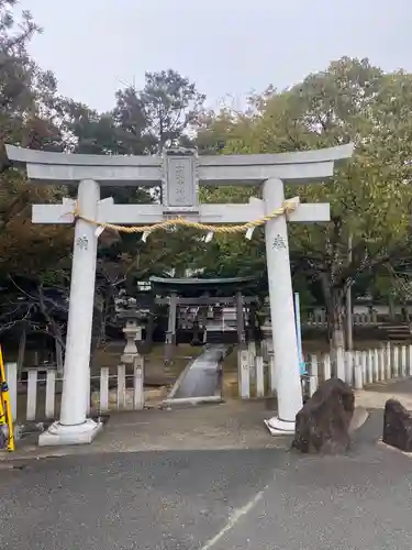 山直中神社の鳥居