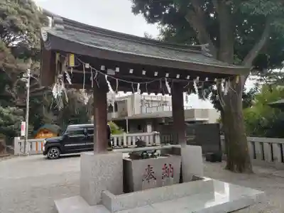 長津田王子神社の手水舎