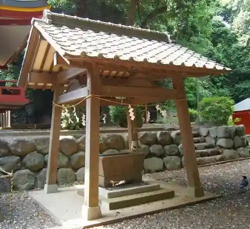 百草八幡神社の手水