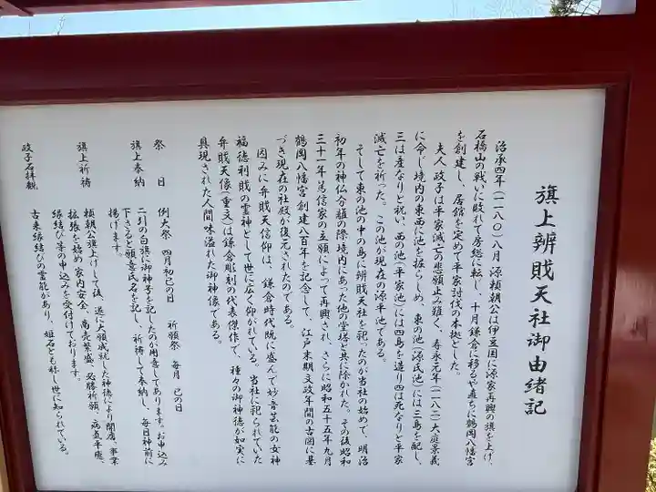 旗上弁財天社の歴史