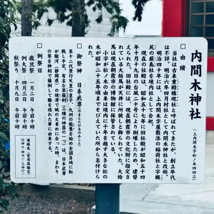 内間木神社(埼玉県)