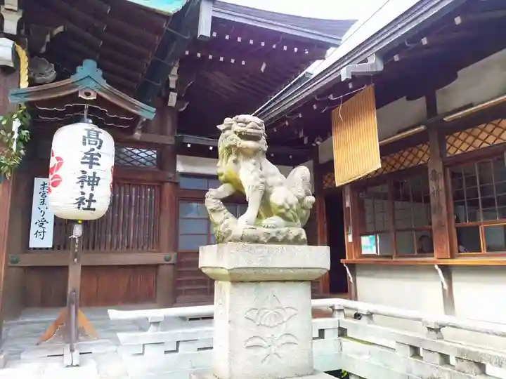 髙牟神社の狛犬