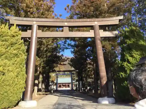 山梨縣護國神社の鳥居