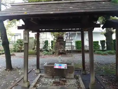 入間野神社の手水舎