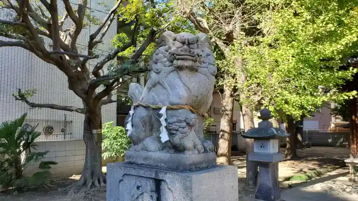 竹塚神社の狛犬