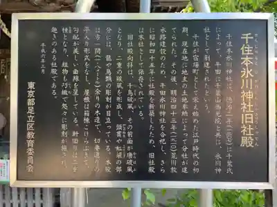 千住本氷川神社の歴史