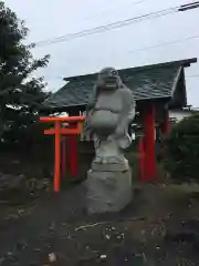 白老八幡神社の像