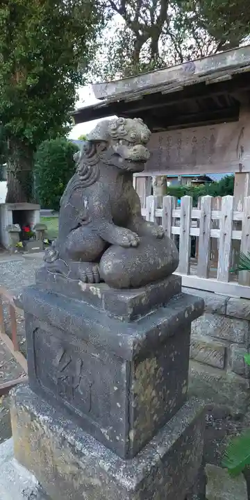 神明神社の狛犬