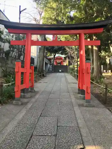 自由が丘熊野神社の鳥居