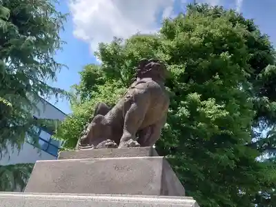 草加神社の狛犬
