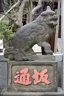 牛天神北野神社の狛犬