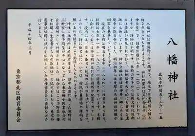 滝野川八幡神社の歴史