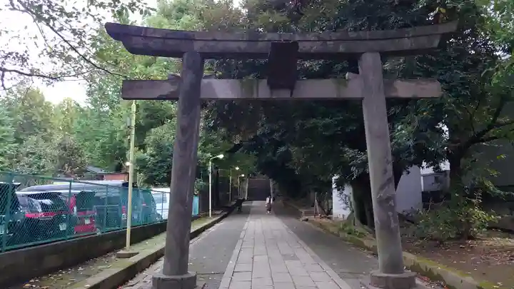 渋谷氷川神社の鳥居