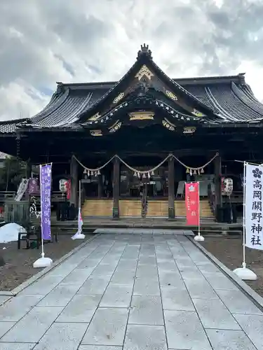 高岡関野神社の本殿・本堂