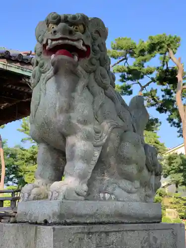  放生津八幡宮の狛犬