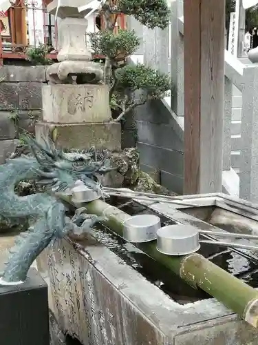 武蔵第六天神社の手水